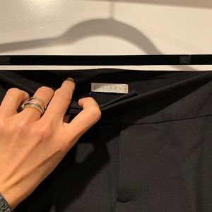 Chaiken black straight leg trouser pants size 6